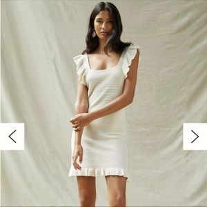 Anthropologie Ruffle Knit Tank Dress